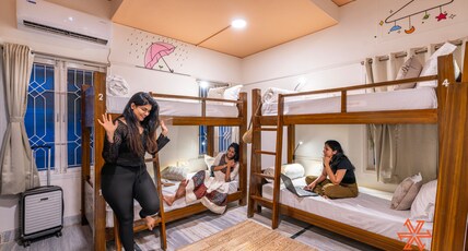 Zostel Chennai (Anna Nagar) Room Type - 1 Bunk Bed | Deluxe 6 Bed Female Dorm | Shared en-suite washroom Zostel Chennai (Anna Nagar) Room Type - 1 Bunk Bed | Deluxe 6 Bed Female Dorm | Shared en-suite washroom