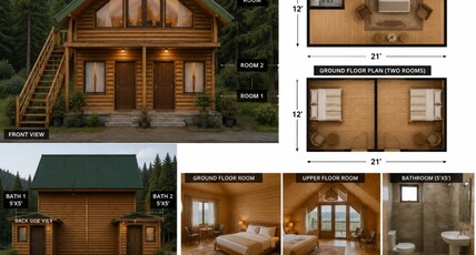 Riverwood log hut Room Type - Bedroom 2