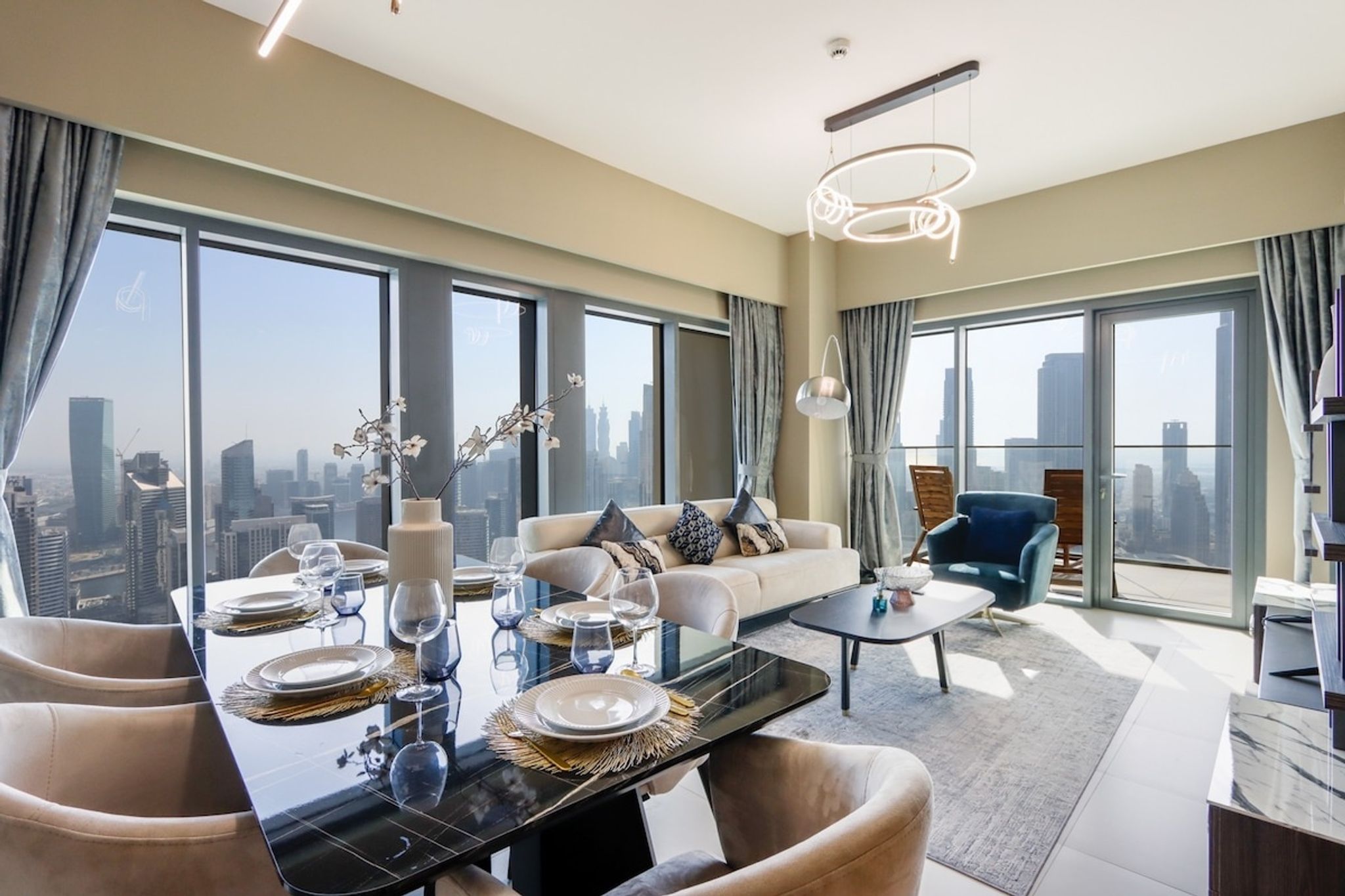ELIVAAS Curated 3BR Suite with Burj and Fountain Views - Tap to explore photos