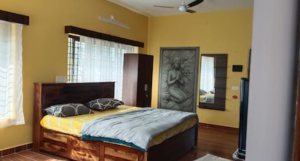 Moogli Individual Room Homestay Room Type - Bedroom 2 ( yellow and Grey combo) with separate western toilet and separate bathroom Moogli Individual Room Homestay Room Type - Bedroom 2 ( yellow and Grey combo) with separate western toilet and separate bathroom