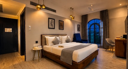 The Belmonte House by Noventa - Rooftop Pool Hotel in Udaipur Room Type - Noventa Regal Room with Dual Standing Balconies The Belmonte House by Noventa - Rooftop Pool Hotel in Udaipur Room Type - Noventa Regal Room with Dual Standing Balconies