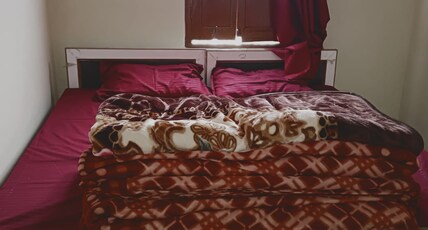 BHAJAN ASHRAM-200 Mtrs From Temple Room Type - Quadruple Room, 2 Double Bed 1 Private Bathroom