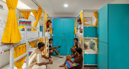 goSTOPS PLUS Rishikesh, Tapovan Room Type - Bed in 8 Bed Mixed Dormitory Room with Ensuite Bathroom