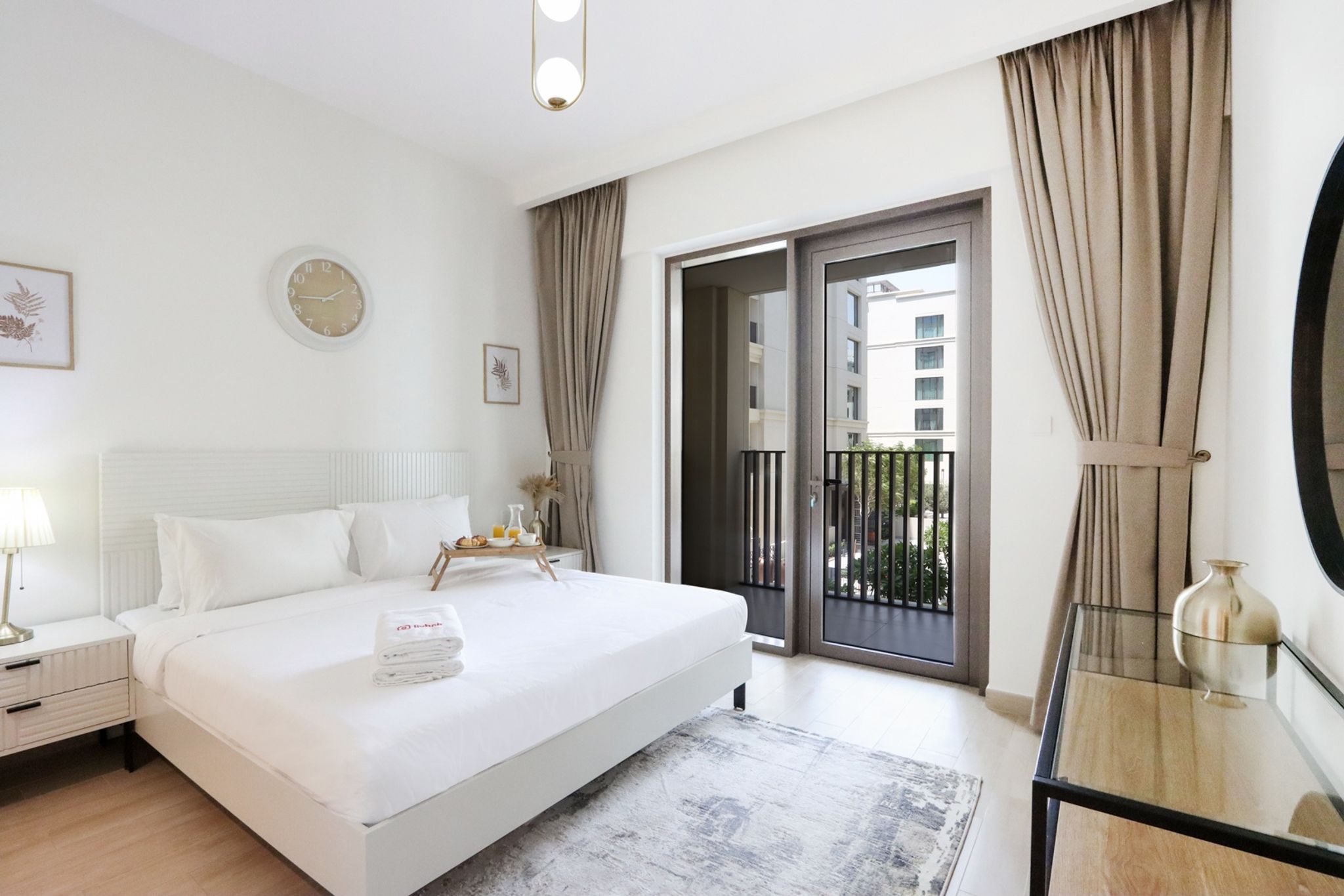 ELIVAAS Curated Elegant 2BR | Creek Beach, Pool & Gym - Tap to explore photos