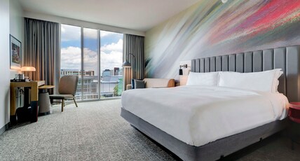 Hilton University of Houston Hotel Room Type - 1 KING UNIV VIEW SOFABED