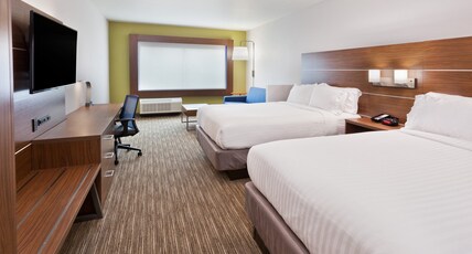 Holiday Inn Express & Suites - Cartersville Room Type - 2 Queen Standard Mobility Accessible Roll in Shower Holiday Inn Express & Suites - Cartersville Room Type - 2 Queen Standard Mobility Accessible Roll in Shower