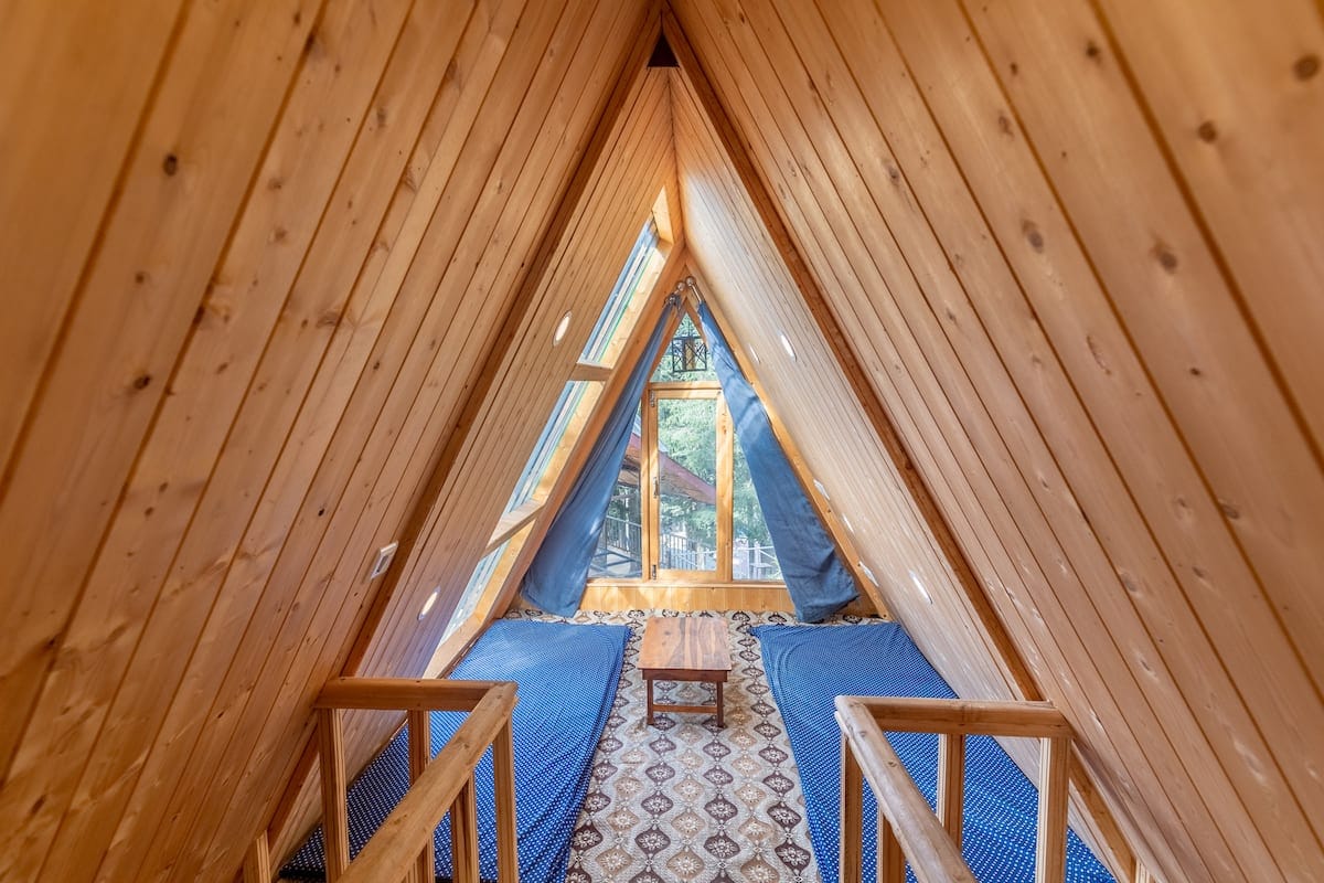 The Alpine Woods | A-frame Wooden Cottages - Tap to explore photos