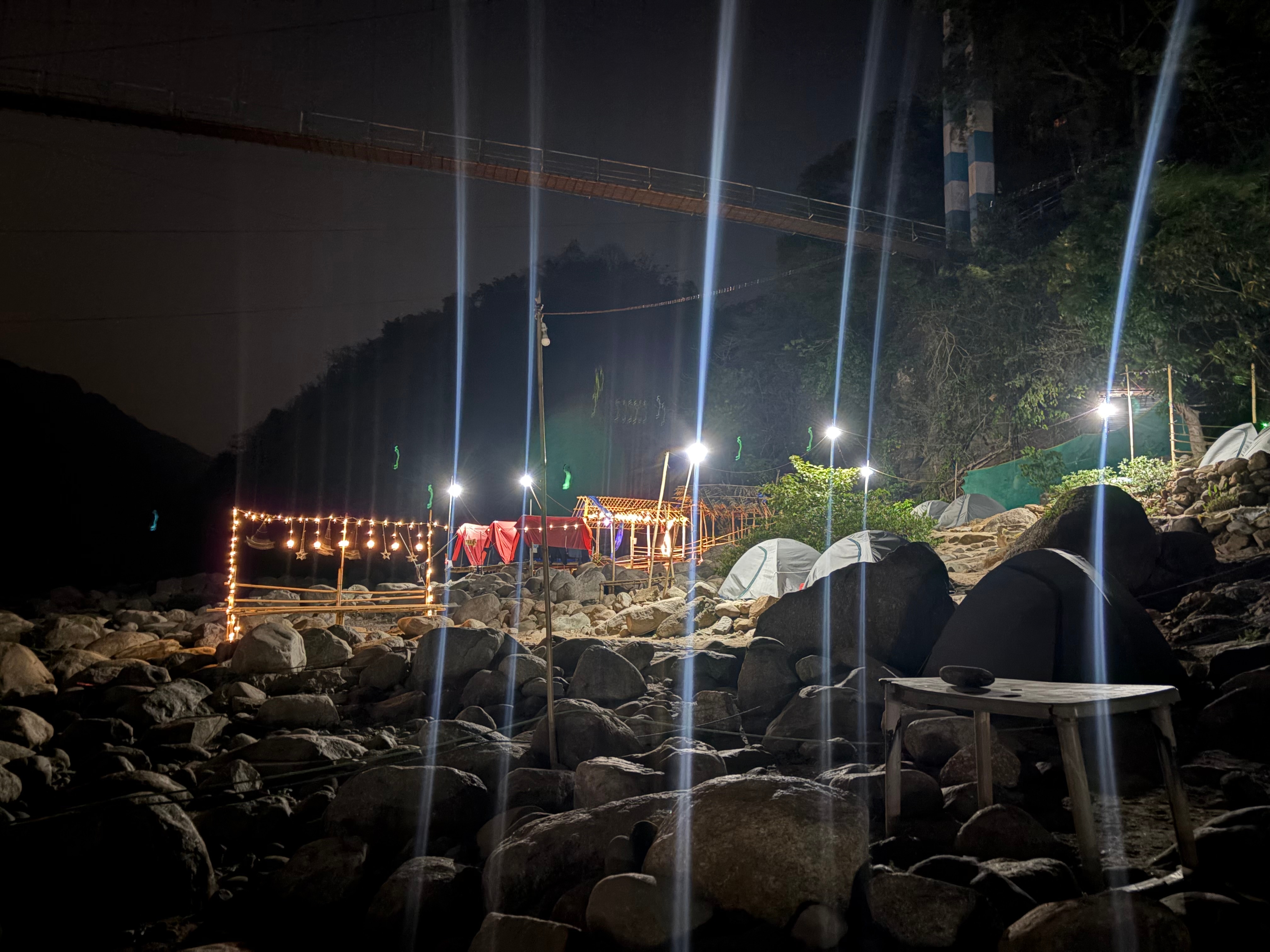 Shnongpdeng tents stay - Tap to explore photos