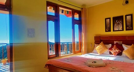The Unmad Dharamkot  | Cafe | Stay | Coworking Room Type - Valley View Double Bedroom