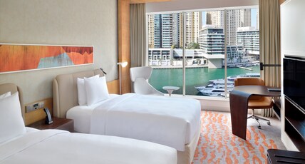 Crowne Plaza Dubai Marina Room Type - 2 Twin Premium Marina View Crowne Plaza Dubai Marina Room Type - 2 Twin Premium Marina View