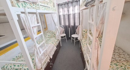 Raahi Backpacker's Hostel |Rooftop Restaurant at Lake Pichola| Room Type - Bed in a 4 Bed Female Dorm Room