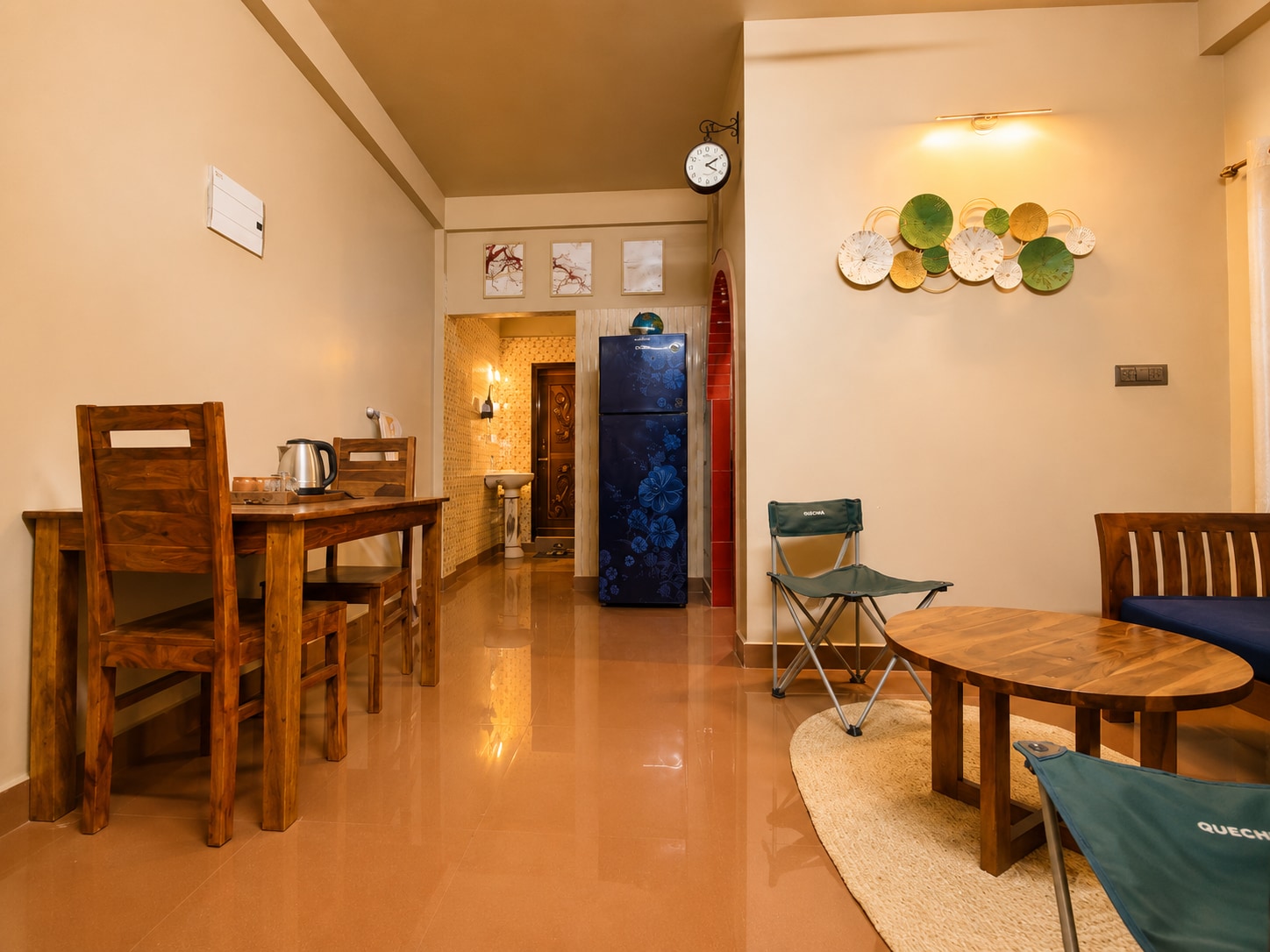 Aaroma Homez AC 1BHK | Balcony | Parking - Tap to explore photos