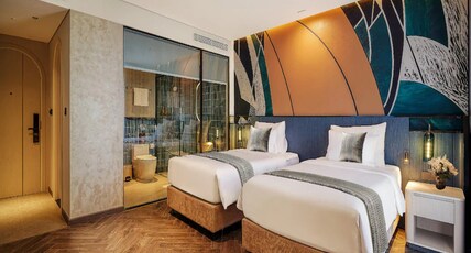 Champton Nha Trang Hotel Room Type - Premier Deluxe Twin with Partial Sea View or City view Champton Nha Trang Hotel Room Type - Premier Deluxe Twin with Partial Sea View or City view