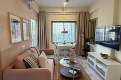 Pink Green 1BHK Near Hinjewadi Daily Cleaning