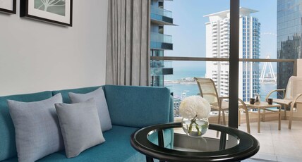 Movenpick Hotel Jumeirah Beach Room Type - Deluxe King Partial Sea View with Balcony Movenpick Hotel Jumeirah Beach Room Type - Deluxe King Partial Sea View with Balcony