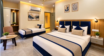 Roots & Peaks Wellness Hotel Room Type - Family Room With Sofa cum bed with Balcony