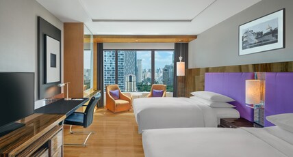 Renaissance Bangkok Ratchaprasong Hotel Room Type - Deluxe, 2 Double, Guest room, 2 Double