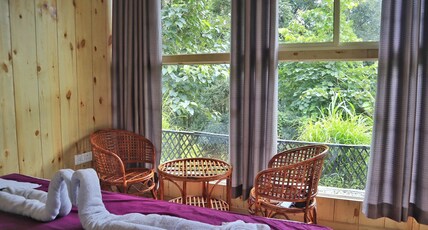 Arahnyam with Pool Side Cafe & Resort Bhimtal Room Type - Moon Roof Cottage Family Room
