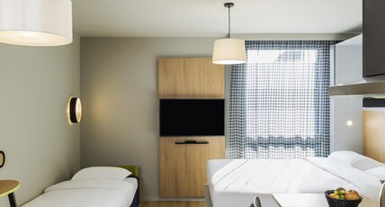 Aparthotel Adagio Access Palaiseau Saclay Room Type - Studio for 3 people with 1 double bed and 1 sofa bed