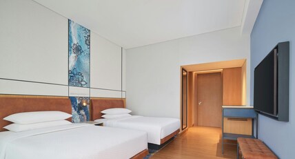 Four Points By Sheraton Bintan, Lagoi Bay Room Type - Deluxe Ocean Twin, Guest room, 2 Twin, Ocean view, Balcony Four Points By Sheraton Bintan, Lagoi Bay Room Type - Deluxe Ocean Twin, Guest room, 2 Twin, Ocean view, Balcony
