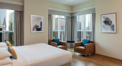 Four Points by Sheraton Sheikh Zayed Road Hotel Room Type - Deluxe Room, Deluxe Guest room, 1 King, Balcony Four Points by Sheraton Sheikh Zayed Road Hotel Room Type - Deluxe Room, Deluxe Guest room, 1 King, Balcony