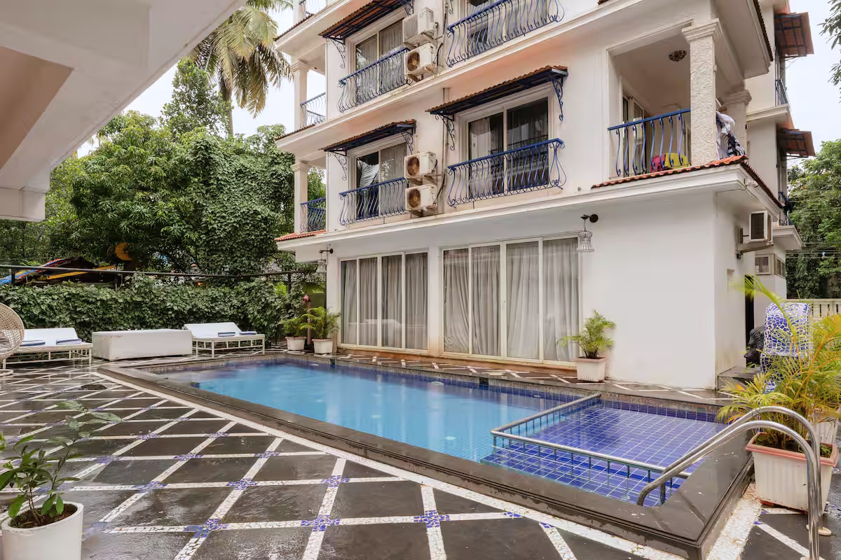 Staymaster Central Apt | 2BR | Vagator | AC | Pool - Tap to explore photos