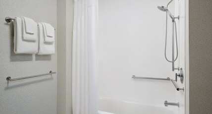 Holiday Inn Express and Suites Brunswick Room Type - 2 Queen Suite Mobility Accessible with Accessible Tub