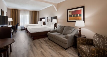Best Western Plus Ambassador Suites Venice Room Type - Suite-2 Queen Beds, Non-Smoking, Laminate Floors, Couch, Wi-Fi, Coffee Maker, Iron And Ironing Board Best Western Plus Ambassador Suites Venice Room Type - Suite-2 Queen Beds, Non-Smoking, Laminate Floors, Couch, Wi-Fi, Coffee Maker, Iron And Ironing Board