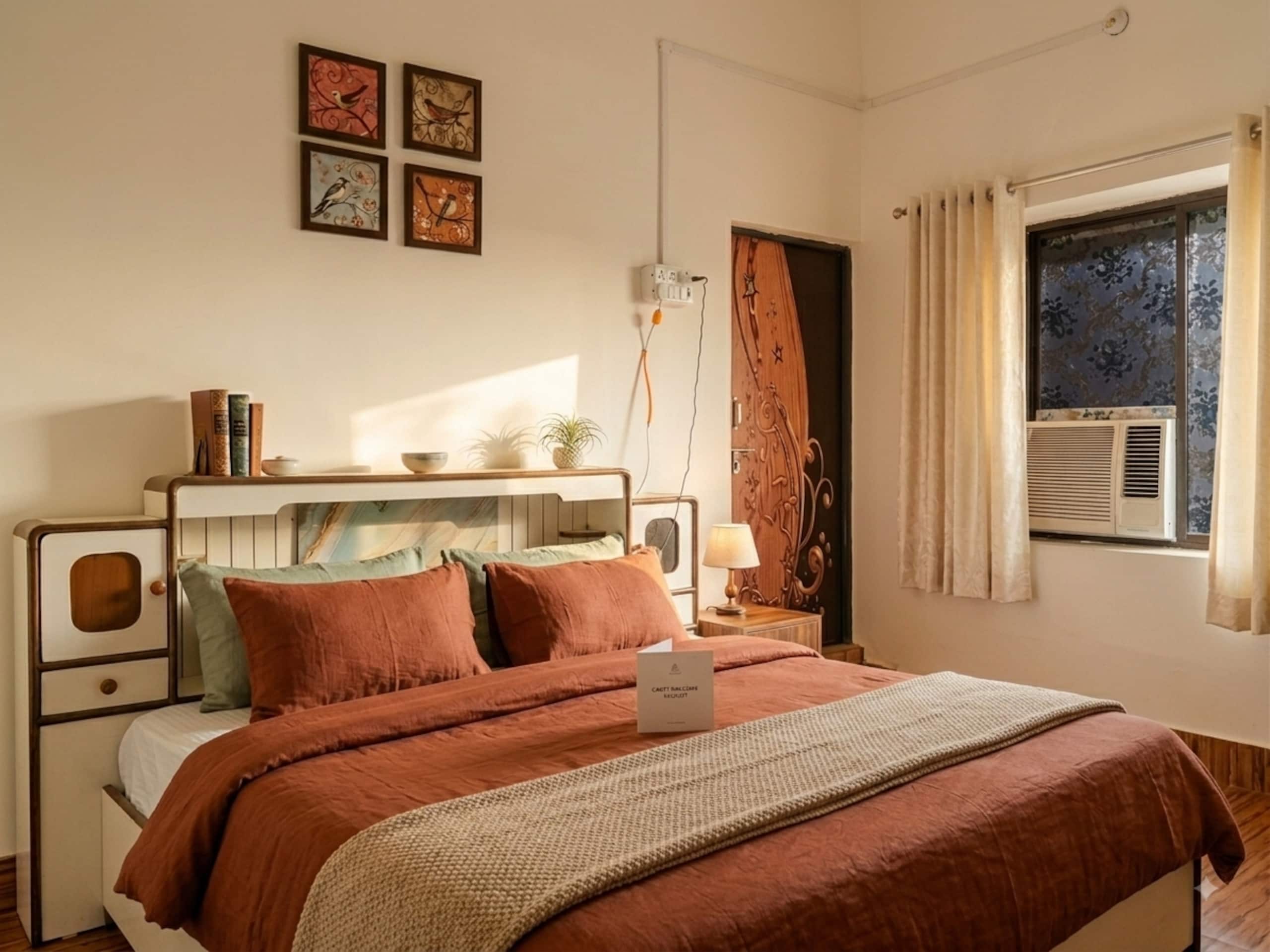 Couple Friendly Private Room with AC and Comfy Bed - Tap to explore photos