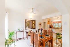 Stylish 2bhk w/ pool, Kitchen | 8 mins from beach by Savera Stays