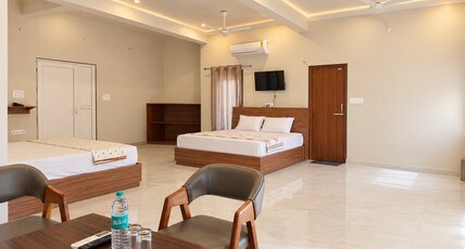 RADHEY KRISHNA HOTEL AND RESORT Room Type - Suite Room ( 2 Double Bed | 4 Pax ) RADHEY KRISHNA HOTEL AND RESORT Room Type - Suite Room ( 2 Double Bed | 4 Pax )
