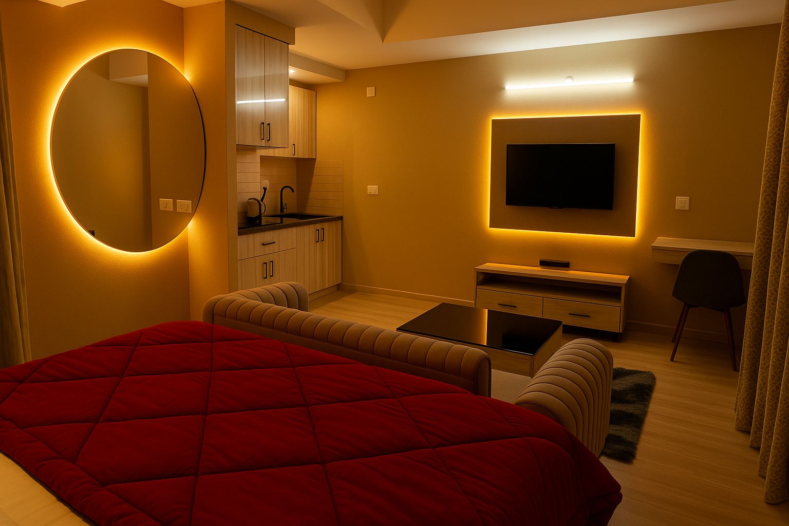 Skystay Lucknow | DLF MyPad - Tap to explore photos