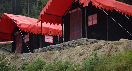 Achintya Camping- By river side Room Type - LUXURY SWISS TENT ( By river side )