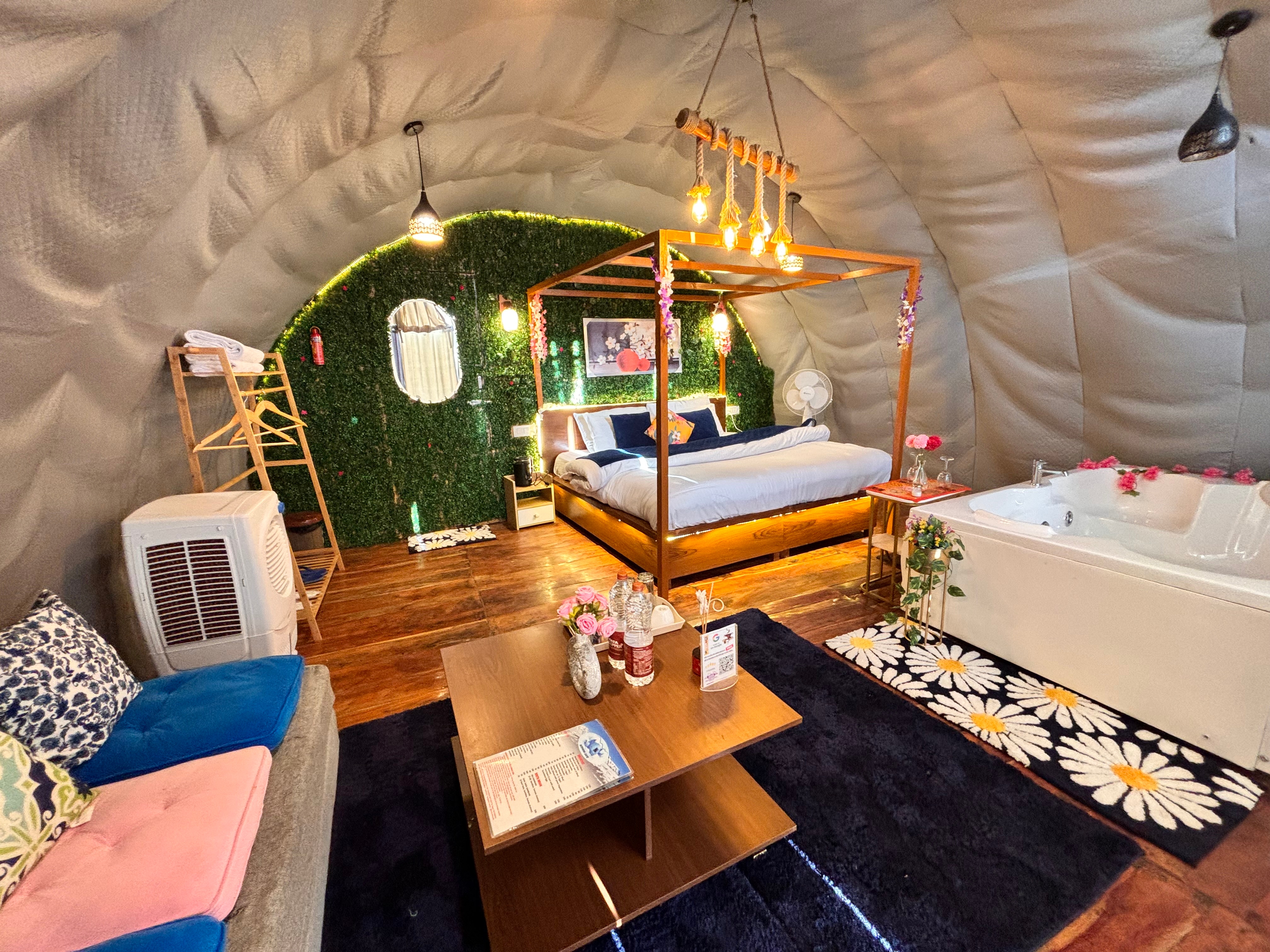 Nirvana Hamta Retreat | Glamping Geodesic Dome - Tap to explore photos