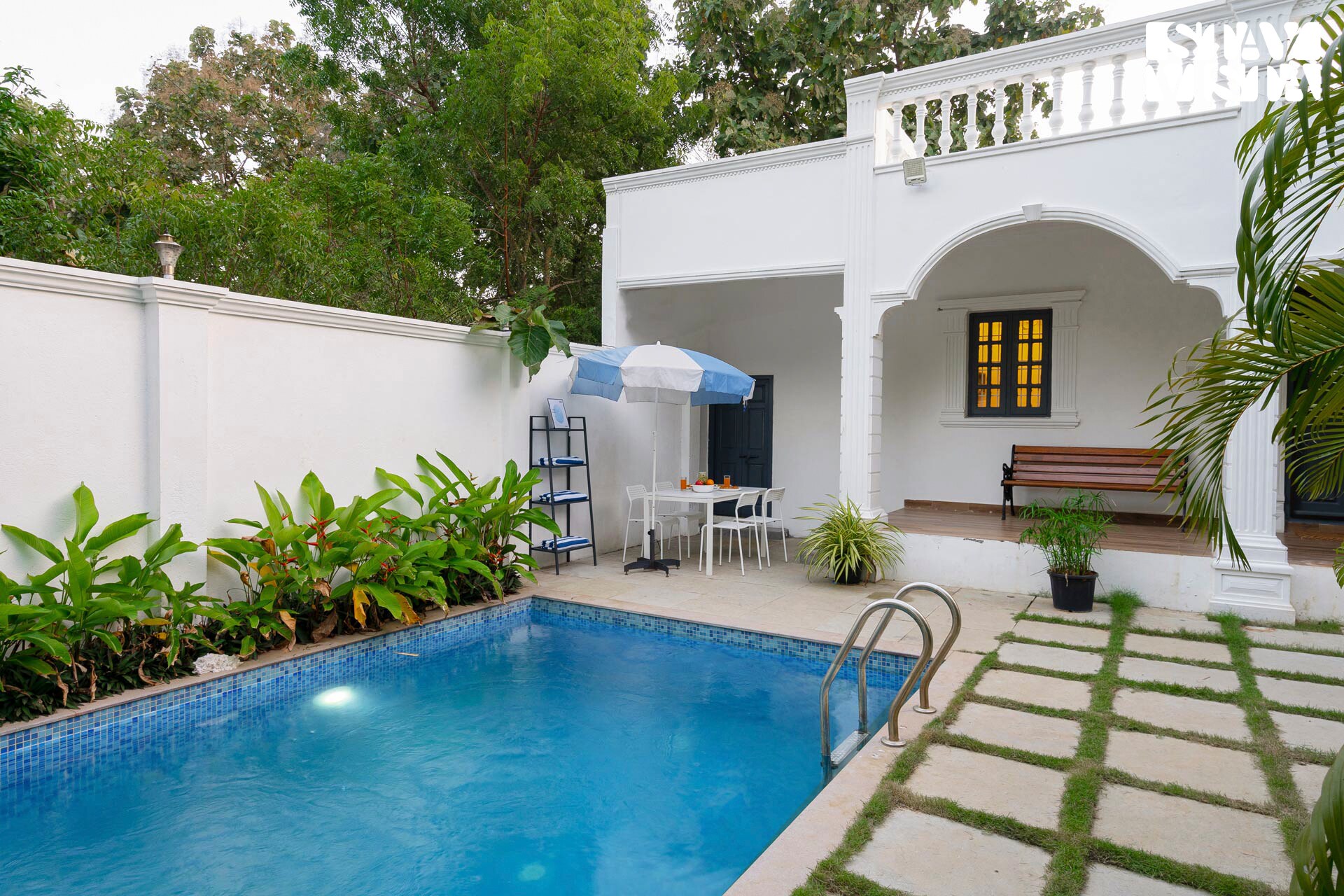 StayVista at Agam Villa w/ Pool - Tap to explore photos