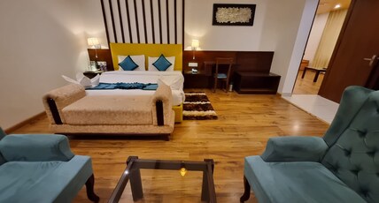 The Laurent And Banon Resort. Room Type - Suite with Jacuzzi ( With Private Balcony) The Laurent And Banon Resort. Room Type - Suite with Jacuzzi ( With Private Balcony)