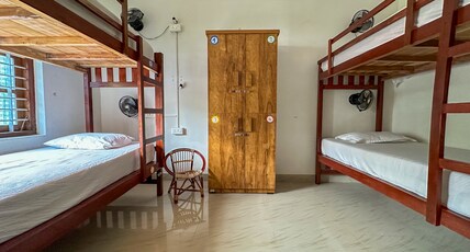 Mollys Hostel Varkala | 300m from Beach Room Type - 8 Bed Mixed Ac Dorm - Apartment