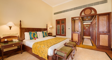 The Lalit Golf & Spa Resort Room Type - Pool View Suite King with Balcony Bathtub The Lalit Golf & Spa Resort Room Type - Pool View Suite King with Balcony Bathtub