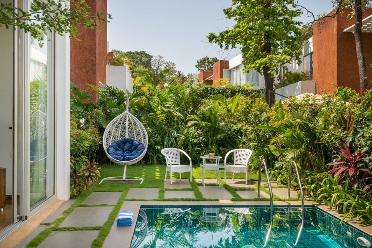 La Zamora - 3 BHK Private Pool Villa at Vagator by The Blue Kite (08) - Tap to explore photos