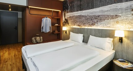 Ibis Styles Singen Room Type - Standard room with a double bed 160 x 200 cm