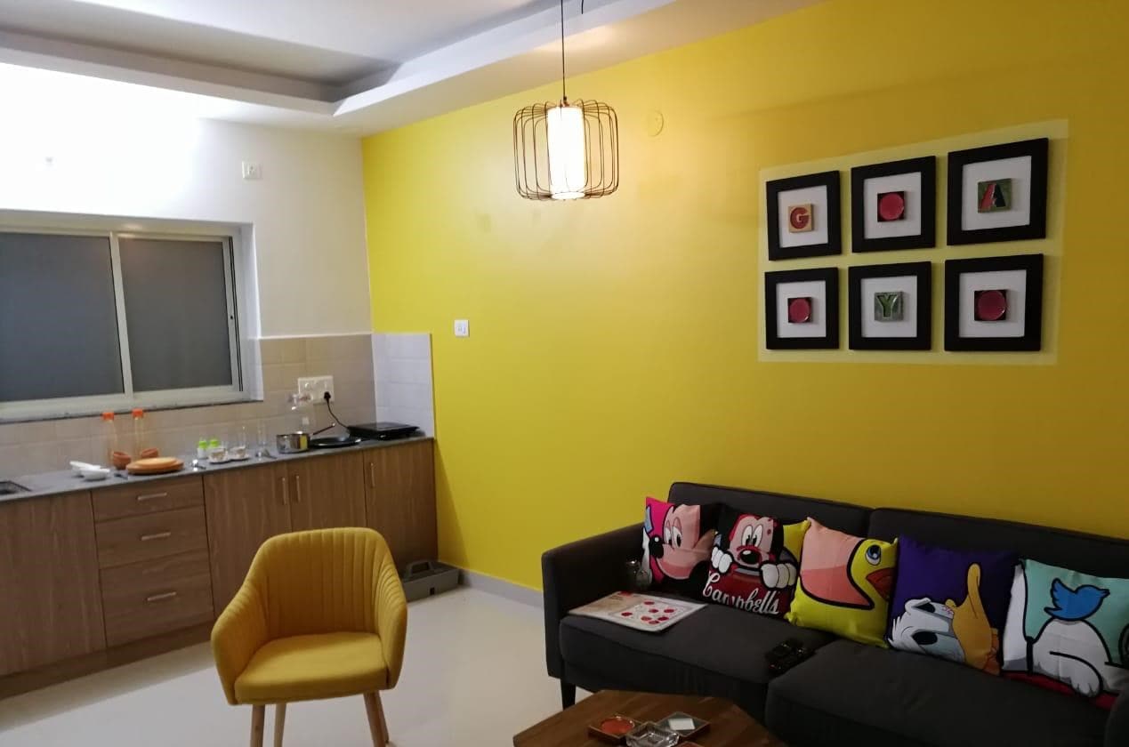 Modern 2BHK With Pool - Tap to explore photos