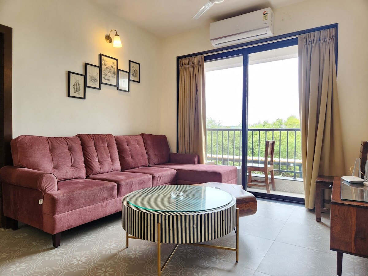 2BHK with Mangrove View Candolim B112 - Tap to explore photos