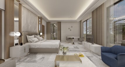 voco JEDDAH GATE Room Type - 1 Bedroom Suite Dining Kitchenette Meeting Area