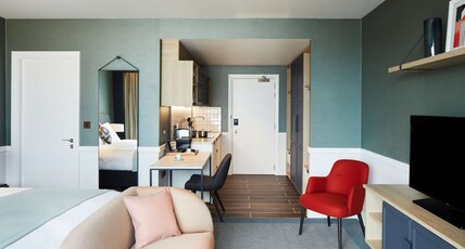 Hyatt House Manchester Room Type - 1 King Bed Studio with Kitchenette Hyatt House Manchester Room Type - 1 King Bed Studio with Kitchenette