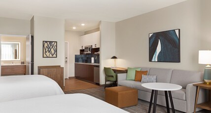 Staybridge Suites SAN ANTONIO  Room Type - 2 Queen Studio Suite Walk in Shower