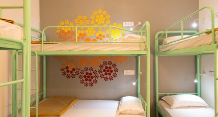 Hostel Mantra Mumbai Room Type - 1 Bed in a Deluxe 6 Bed AC Mixed Dorm Room With Shared Attached Bathroom