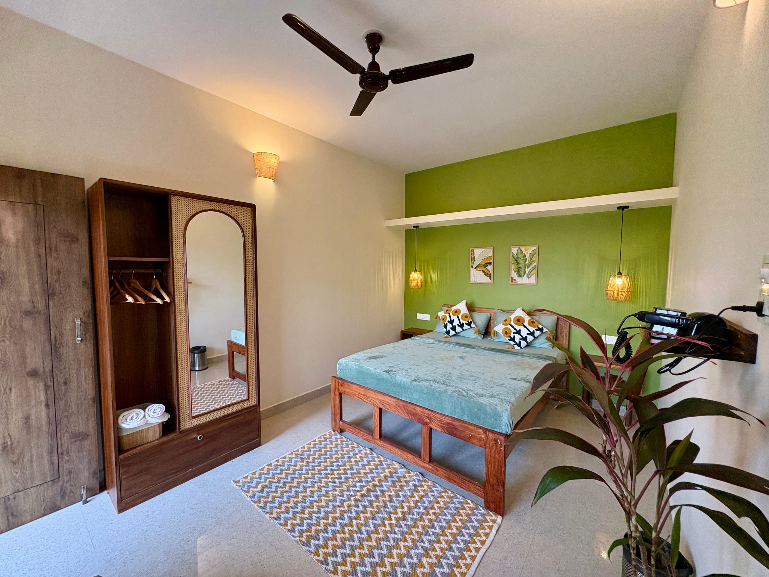 Cozy 1BHK in Quiet Green Mandrem The Habitat - Tap to explore photos