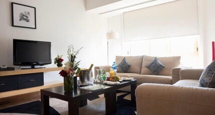 Asdal Boutique Hotel Seef Room Type - Two Bed Family Suite with Seperate Living Area and Dining Area