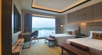 Taj Lakefront, Bhopal Room Type - Deluxe Room Lake View Twin Bed