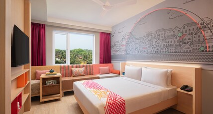 Ginger Goa, Candolim Room Type - Luxe Queen Room-Tropical View